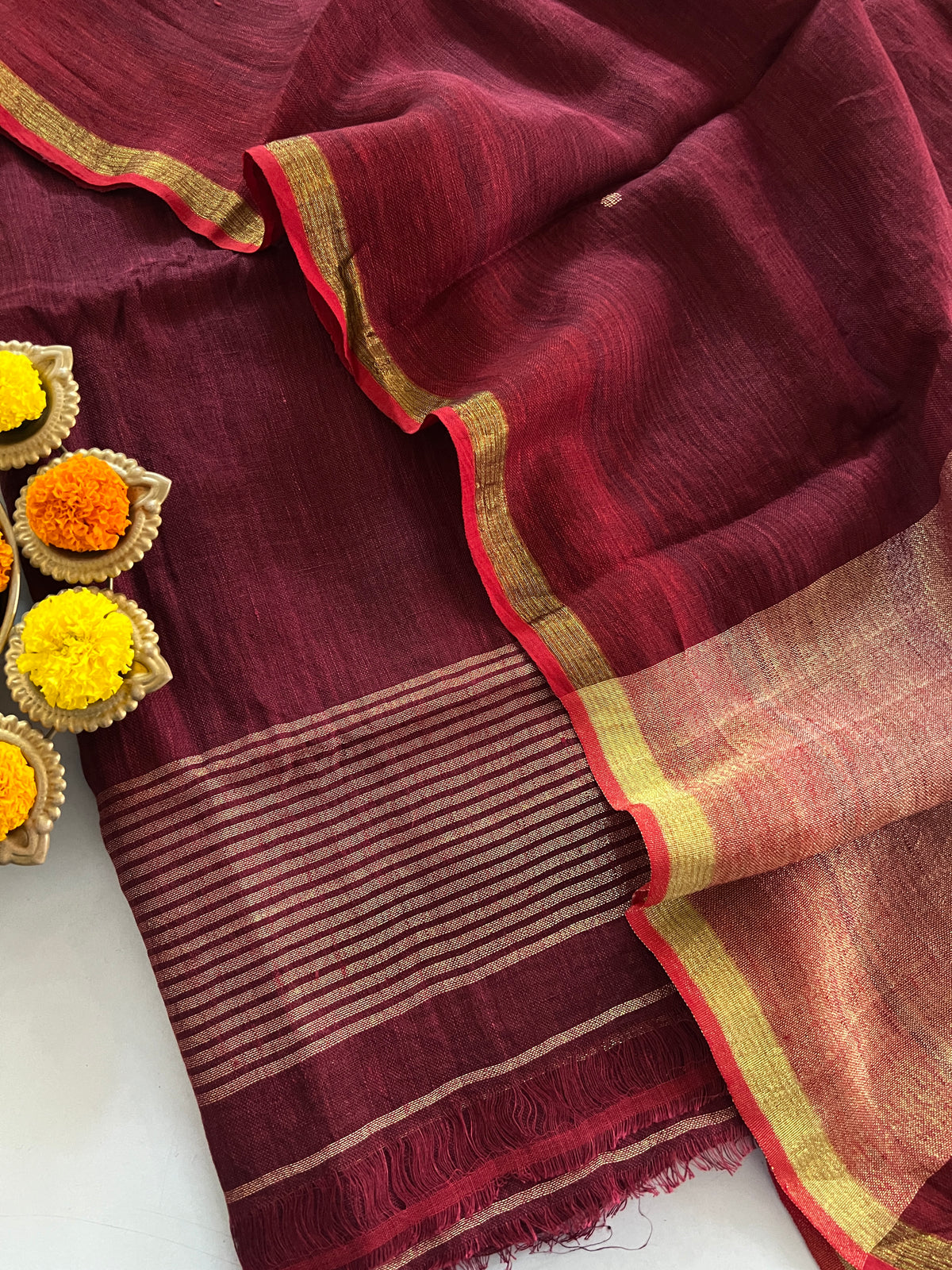 LINEN JAMDANI SUIT (PH9515)