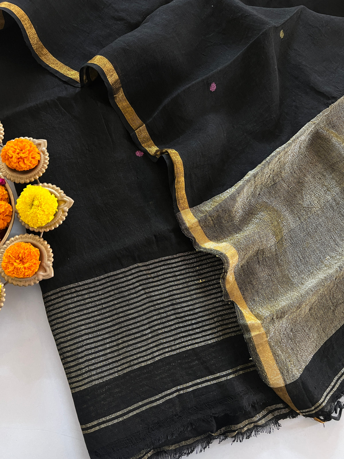 LINEN JAMDANI SUIT (PH9517)