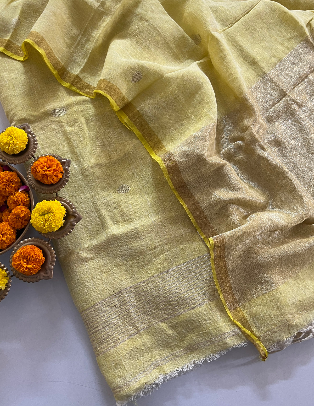 LINEN JAMDANI SUIT (PH9518)