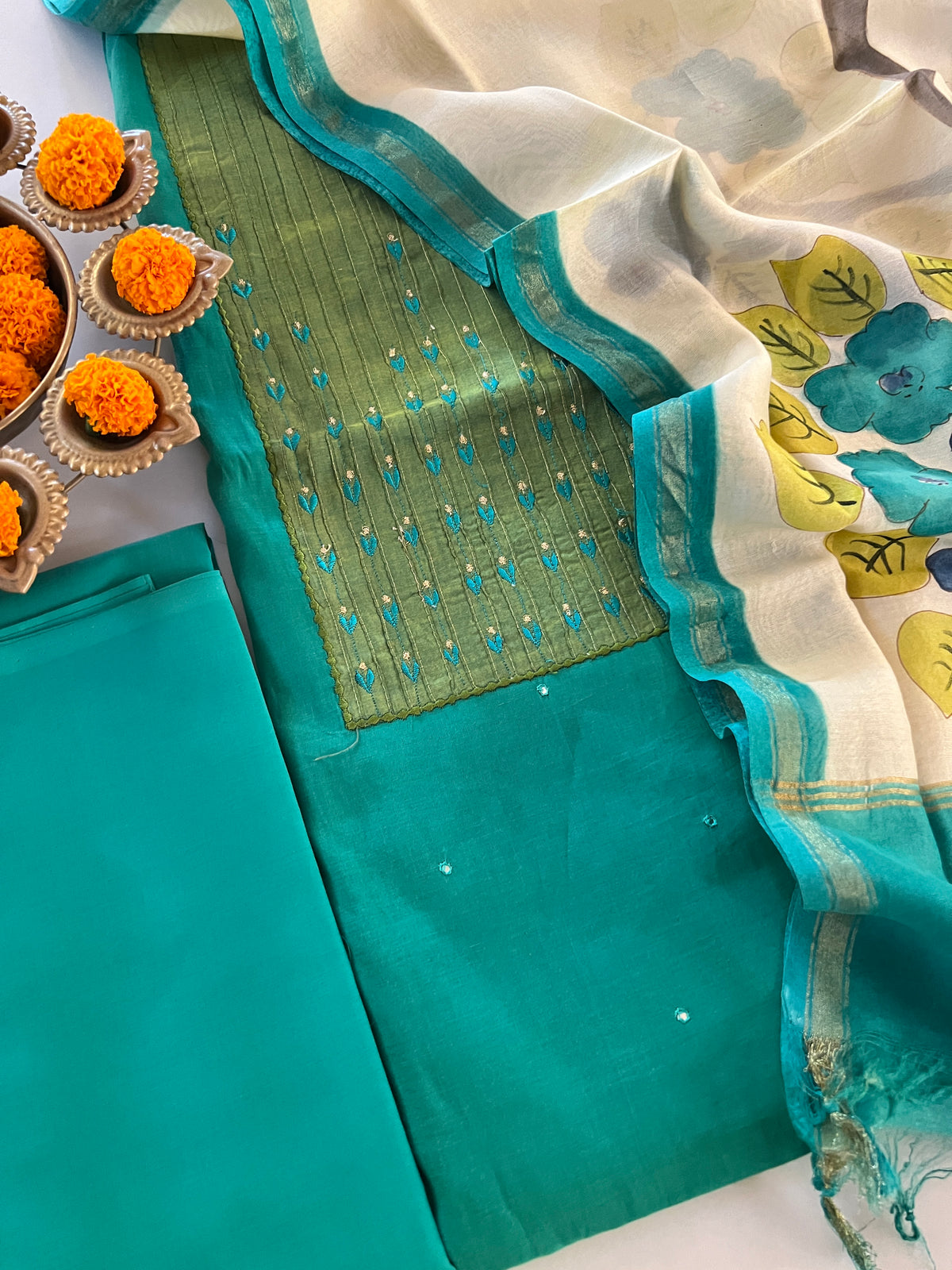 COTTON CHANDERI SUIT (PH9520)