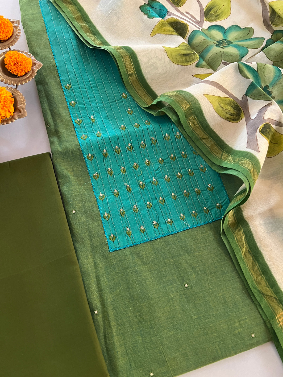 COTTON CHANDERI SUIT (PH9523)