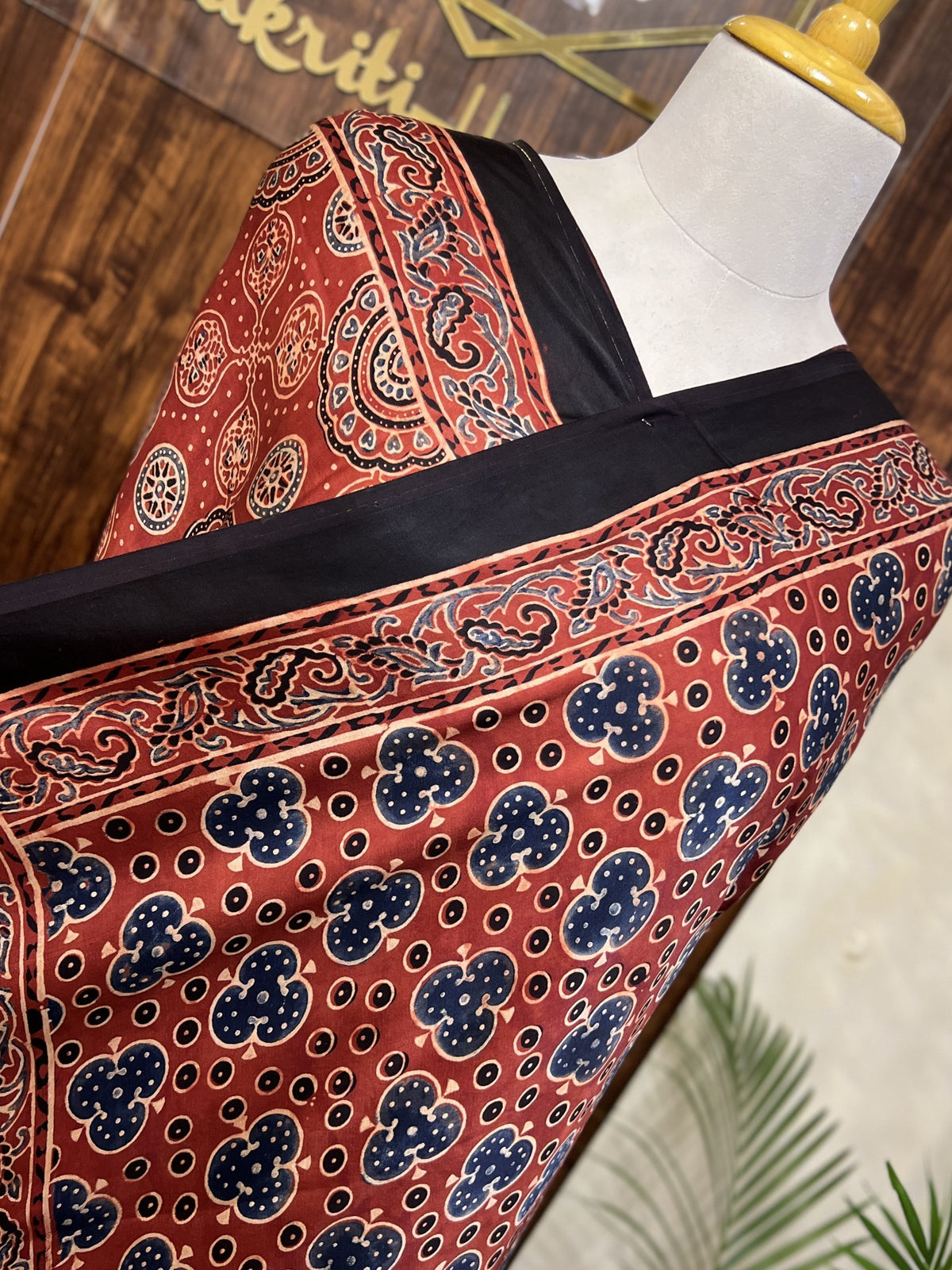 AJRAKH MODAL SILK SAREE (PH9566)