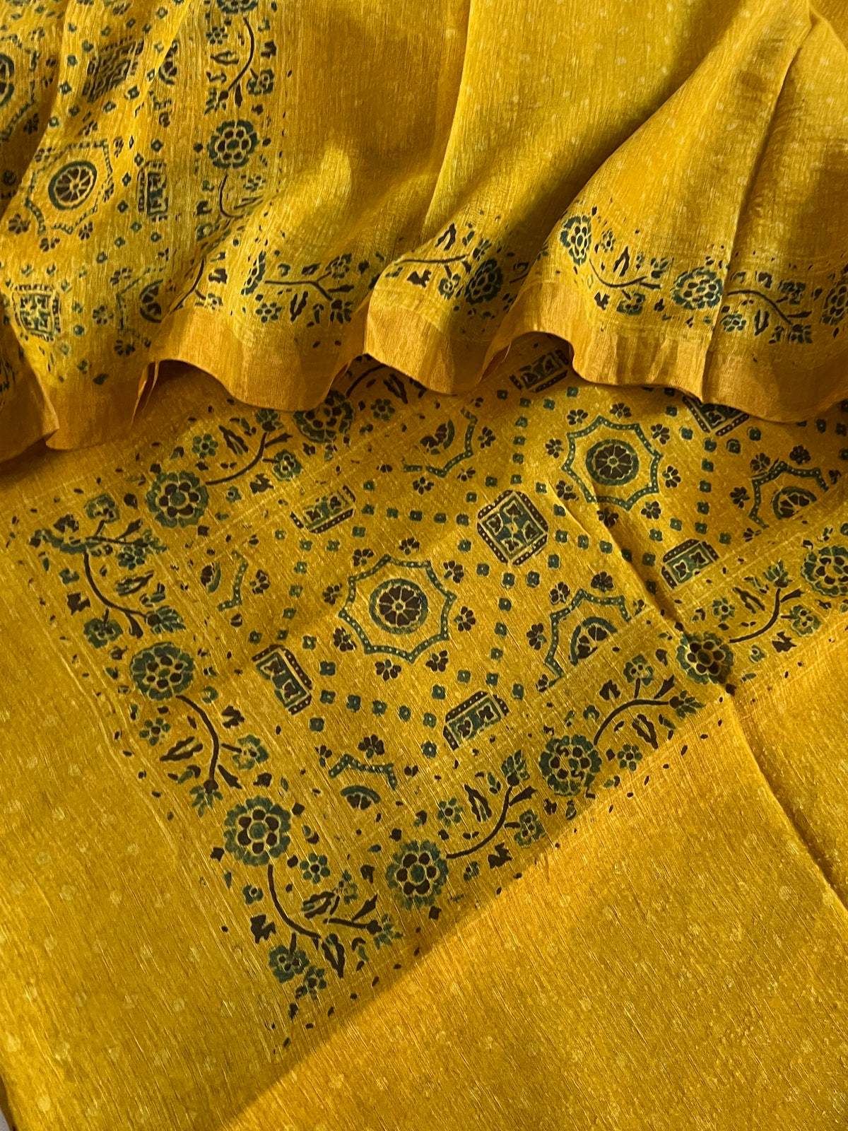 AJRAKH LINEN SILK SUIT (PH9596)