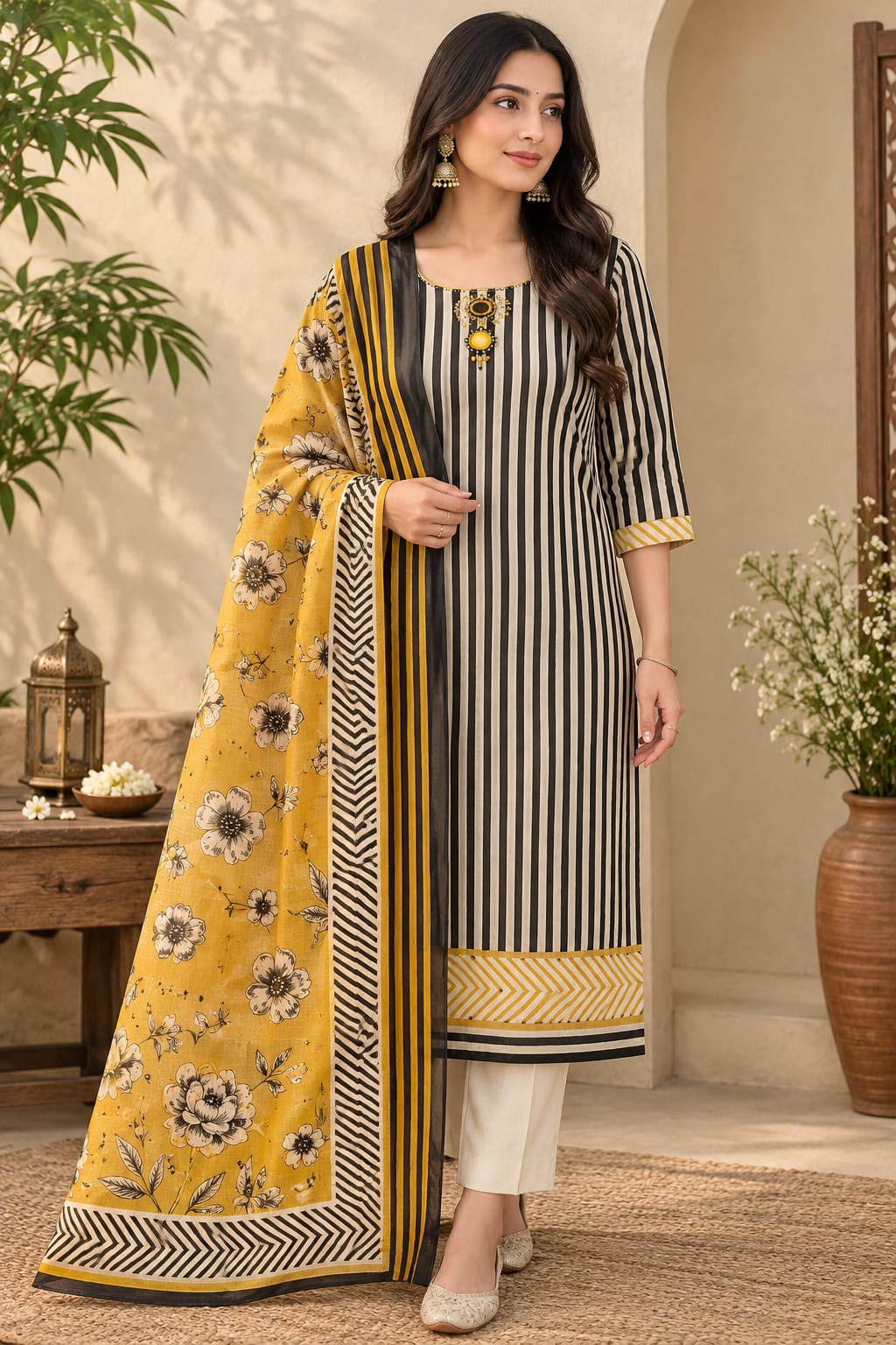 SEMI TUSSER SUIT (PH9606)