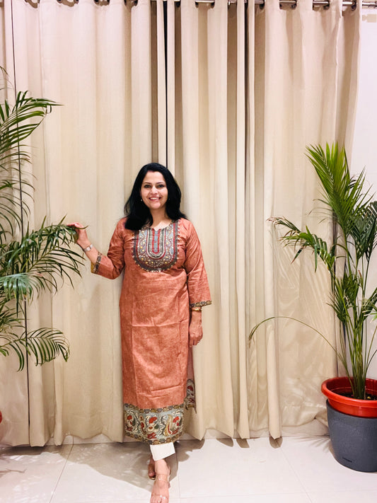 COTTON KALAMKARI KURTI