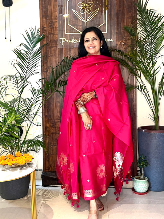 CHANDERI SILK SUIT