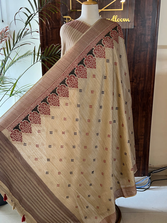GICHA CHANDERI EMBROIDERED SAREE (4451)