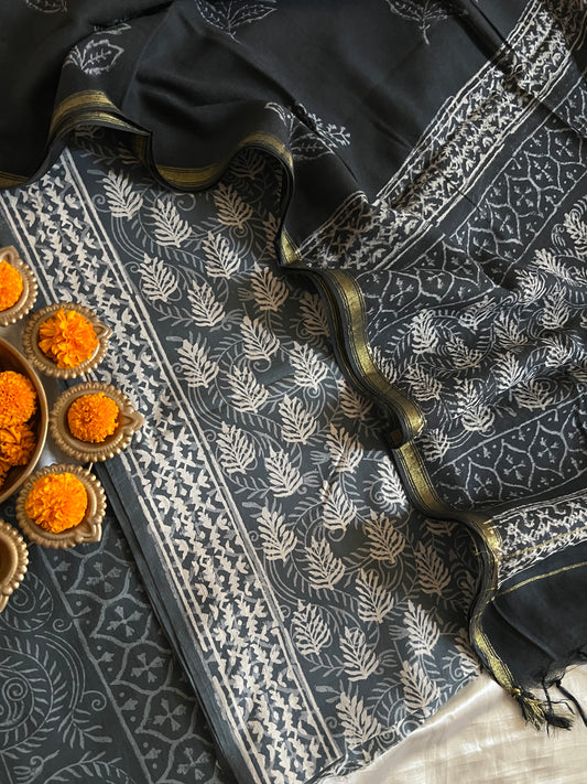 COTTON BLOCK PRINT SUITS