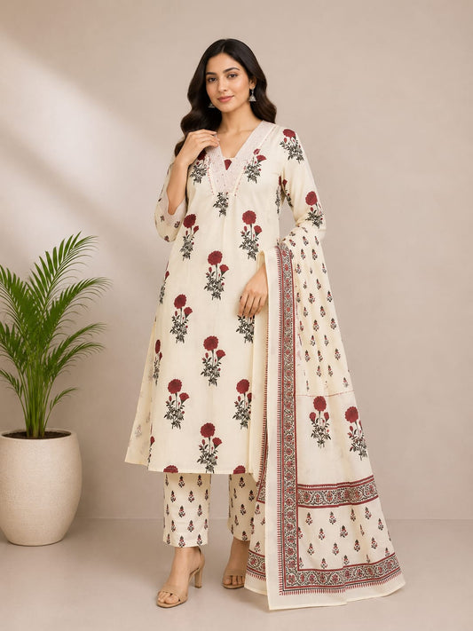 COTTON STITCHED SUIT (PH7575)