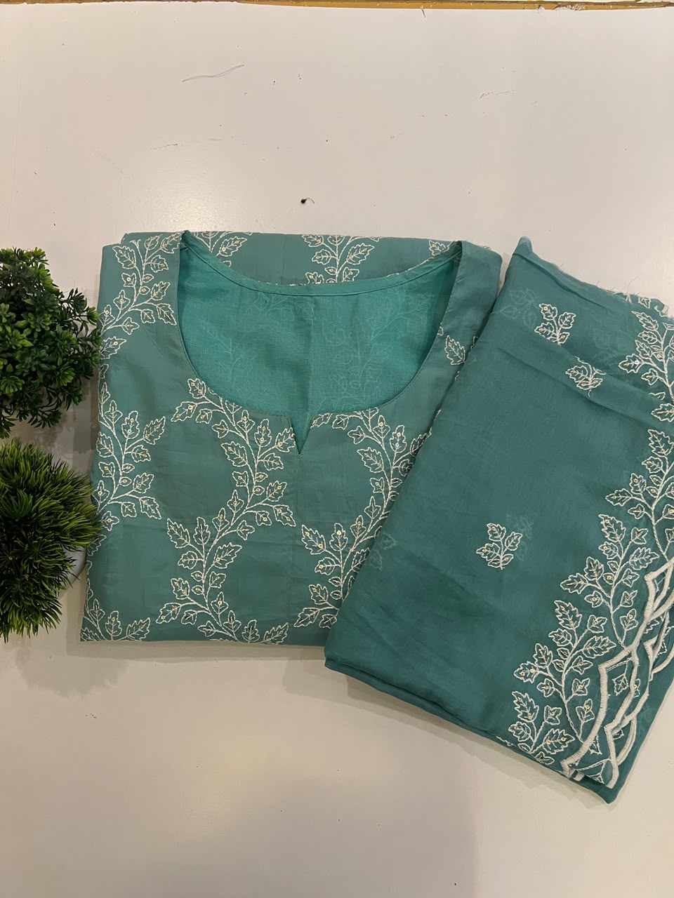 COTTON EMBROIDERY SUIT (PH9346)