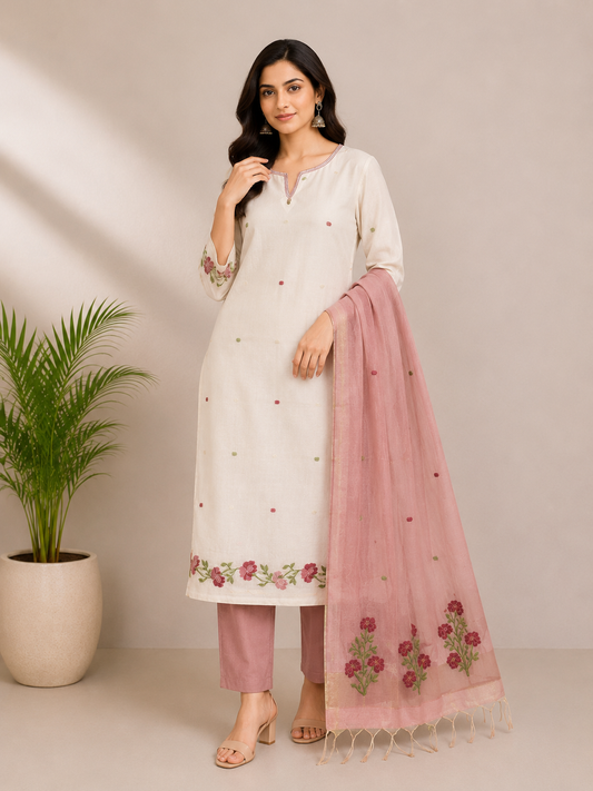 SLUB CHANDERI SUITS (PH6066)