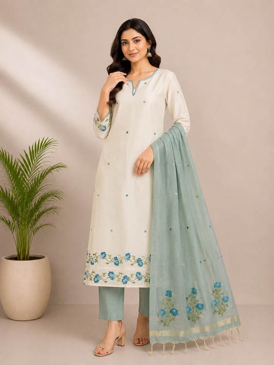 SLUB CHANDERI SUITS (PH6069)